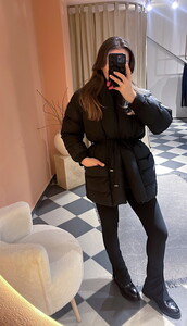  Beli Kuşaklı Şişme Mont