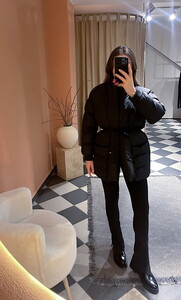  Beli Kuşaklı Şişme Mont