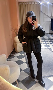 Beli Kuşaklı Şişme Mont