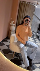 Örgü Desen Kazak Somon