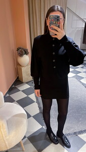  Vatkalı Elbise Siyah