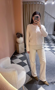 Örgü Desen Hırka Bej