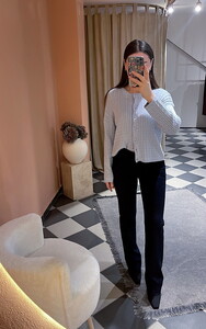  Örgü Desen Hırka Mavi