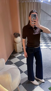  Polo Yaka Triko Kahverengi