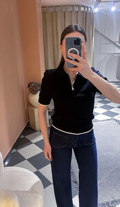 Polo Yaka Triko Siyah