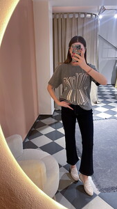  Baskılı Tshirt Gri