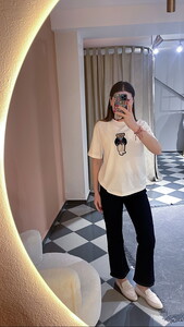  Ayıcık İşlemeli Tshirt Beyaz